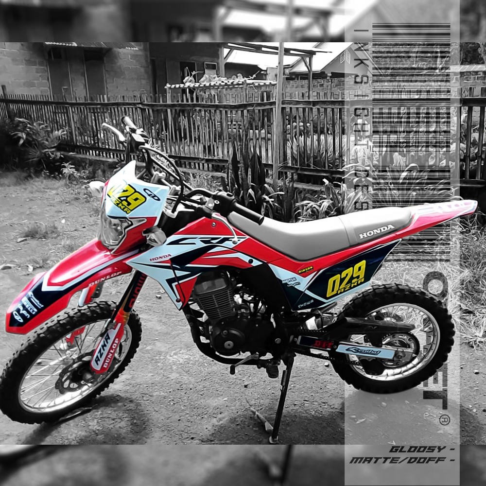 Dekal Sticker Decal Motor Honda CRF L 150 Motif Grafis Supermoto 5 Shopee Indonesia