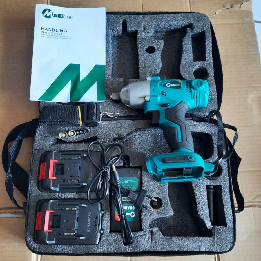 Mesin bor baterai cordless impact wrench brushless 21 volt  mailtank sh 21