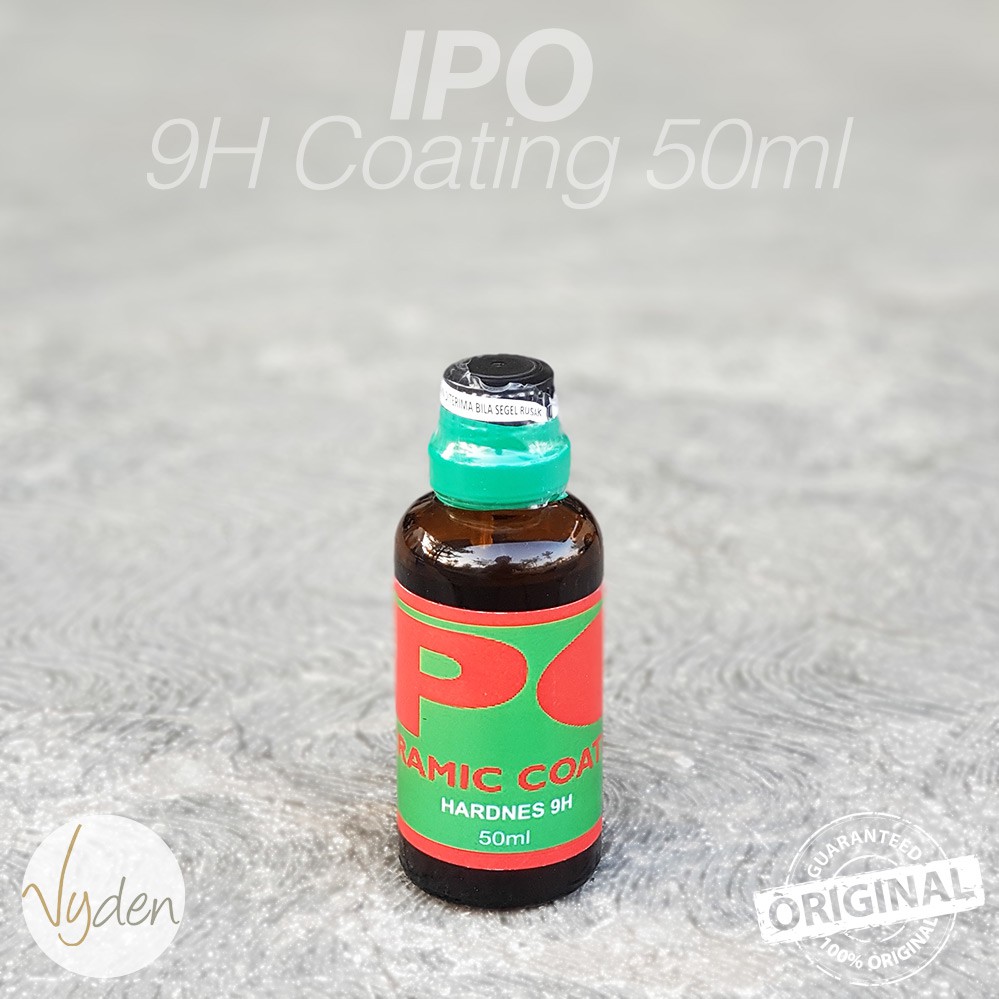 IPO Ceramic Coating 9H 50ml GRATIS 2 Pad Coating Keras Lebih Tahan Baret MURAH