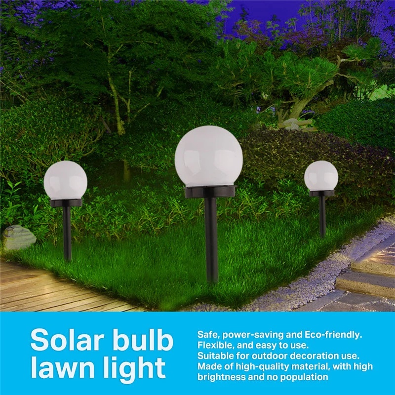 LED Solar Garden Light Outdoor Waterproof Lawn Light / Waterproof Outdoor Garden Light Street Solar Panel Ball Lights / Garden Lamp Corridor Lamp  Lawn Yard Landscape Decorative / Solar Lamp for Home Yard Driveway Lawn