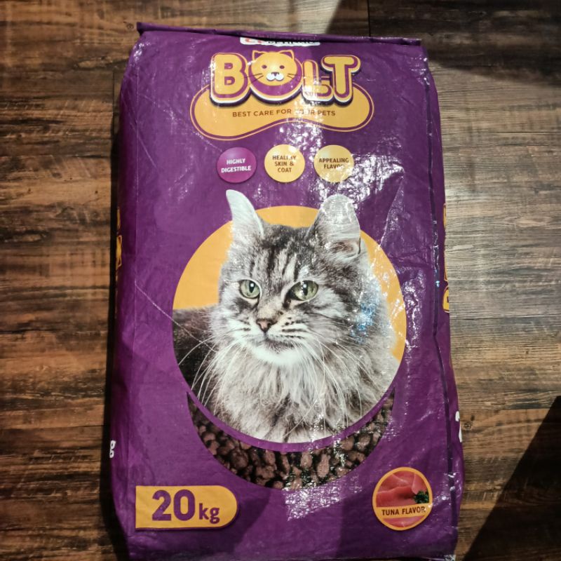 Bolt Cat Food Tuna Kible Ikan 20 Kg / Makanan Kucing Kering (BY GOSEND INDTAN)