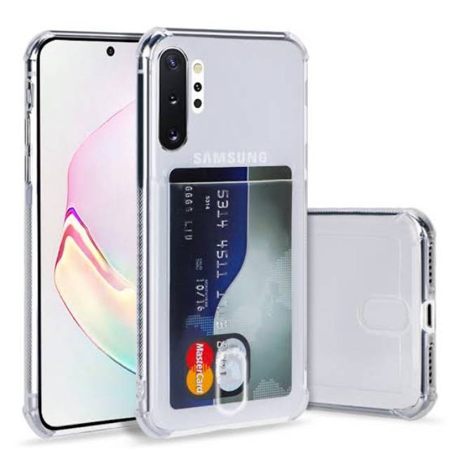 Anti Crack Card Holder Kartu SAMSUNG NOTE 10 PLUS Note 8 9 NOTE 20 Ultra A51 A71 case casing cover