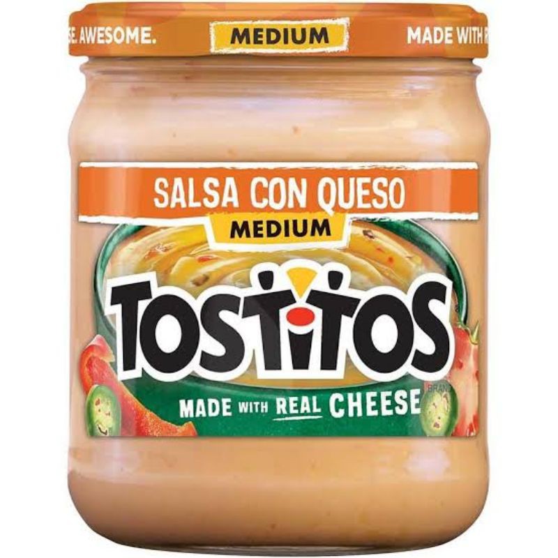 

TOSTITOS SALSA CON QUESO MEDIUM CHEESE 452.2 GR