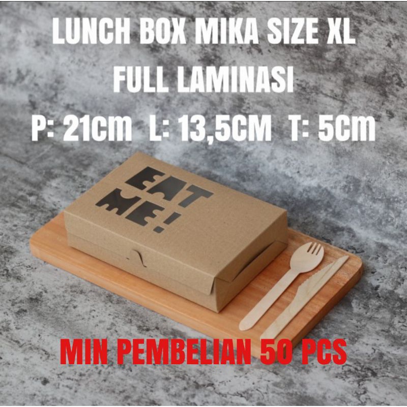 PAPER LUNCH BOX XL WINDOW MIKA EATME