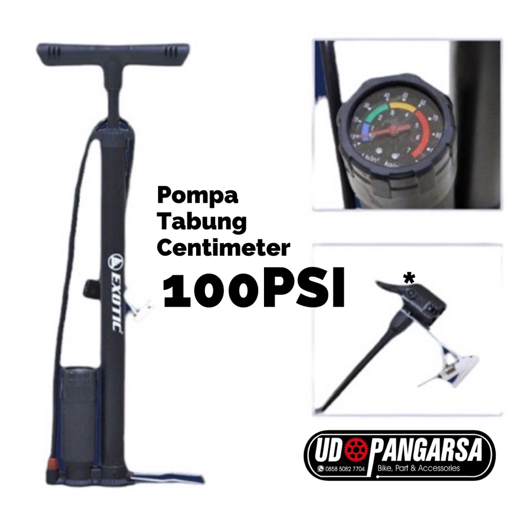 Jual Pompa Ban Pompa Sepeda Motor Mobil Bola Tabung Meter Manual Hidrolik Psi