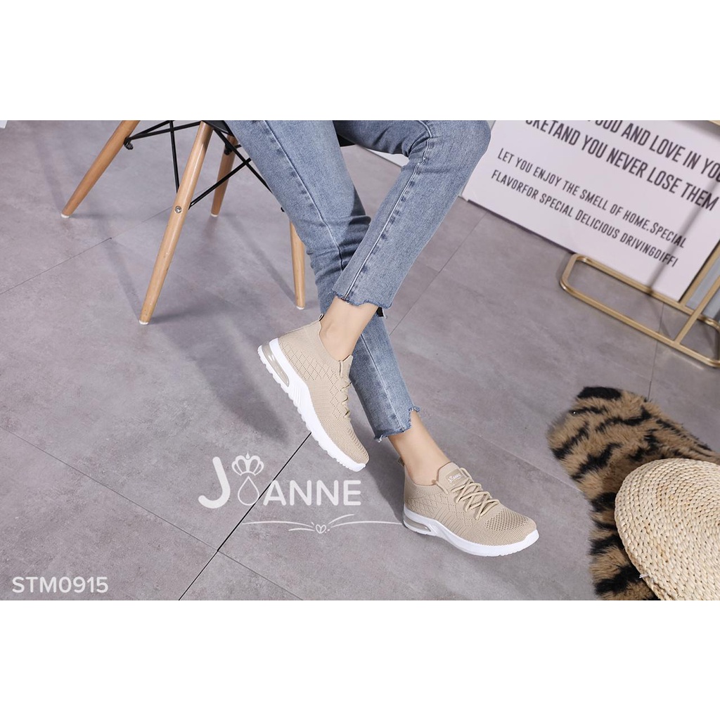 JOANNE Sepatu Wanita FlyKnit Sneakers Shoes #STM0915 ORIGINAL