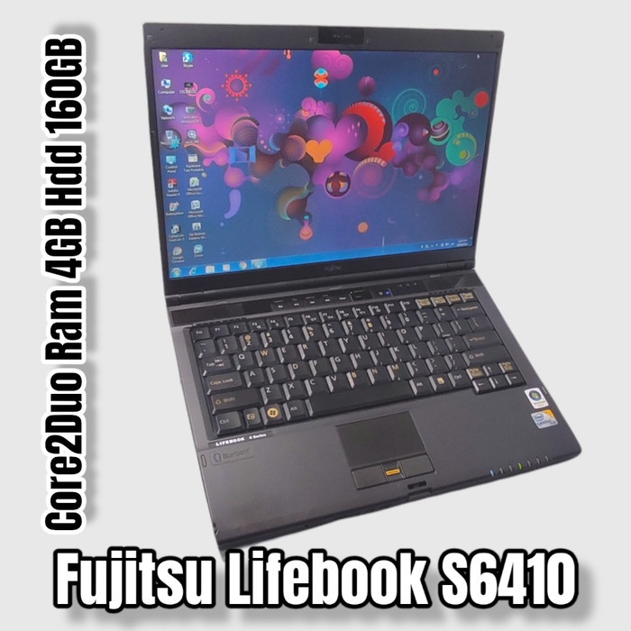 Laptop Bekas Fujitsu S6410 S6520 Core 2 Duo C2D Ram 4GB Camera nbf8