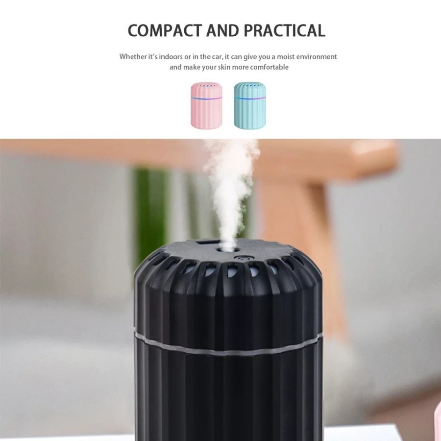 Air Humidifier/Aroma Theraphy Diffuser Usb Mini 200ml A8 / Pelembab Udara LED Light