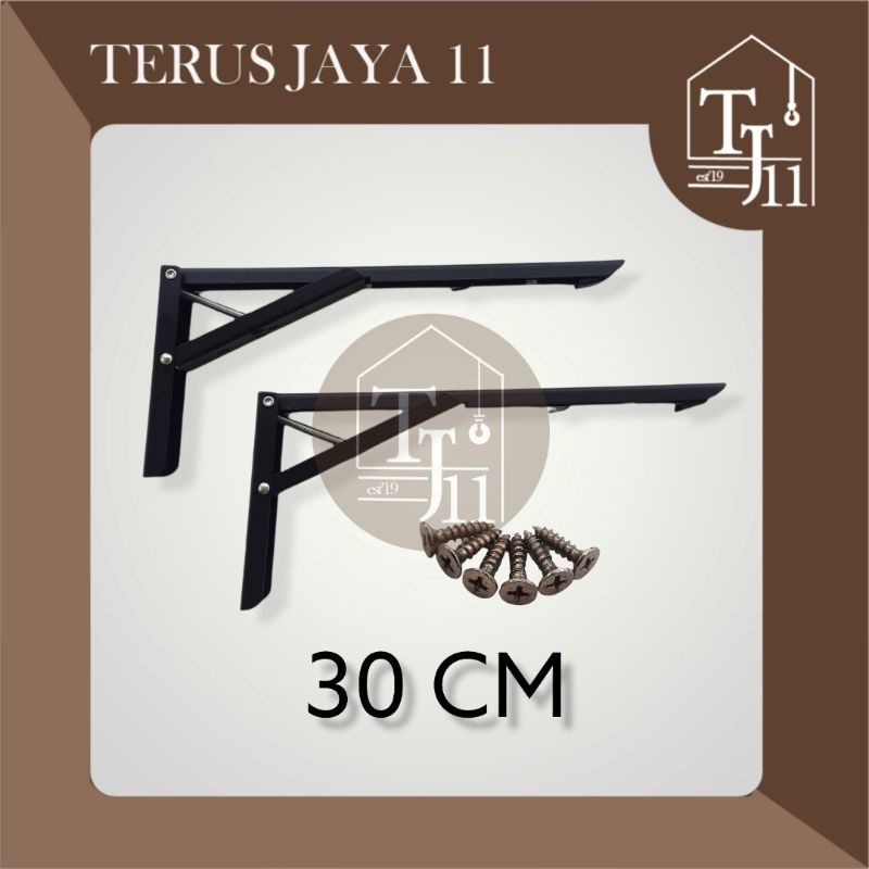 Siku Lipat/Siku Meja Lipat/Fold Bracket/Siku Dinding Lipat Ukuran 30 CM Harga 1 PASANG