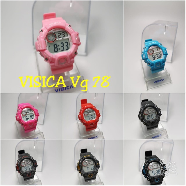 Jam tangan Anak TK SD asli VISICA ANTI AIR DIGITAL SPORTY JAM