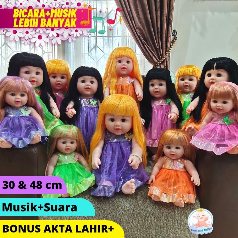 Boneka Chaca 30cm dan 48cm Full Body Model Baru Bersuara