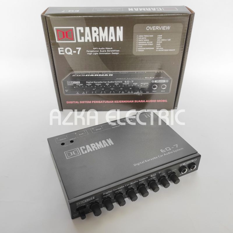 Parametrik Equalizer Karaoke Mobil Carman EQ7