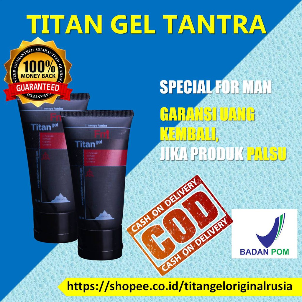 Titan Gel obat kuat sex pria obat kuat pria Titan Gel Original Pembesar Penis Pria Oles Asli