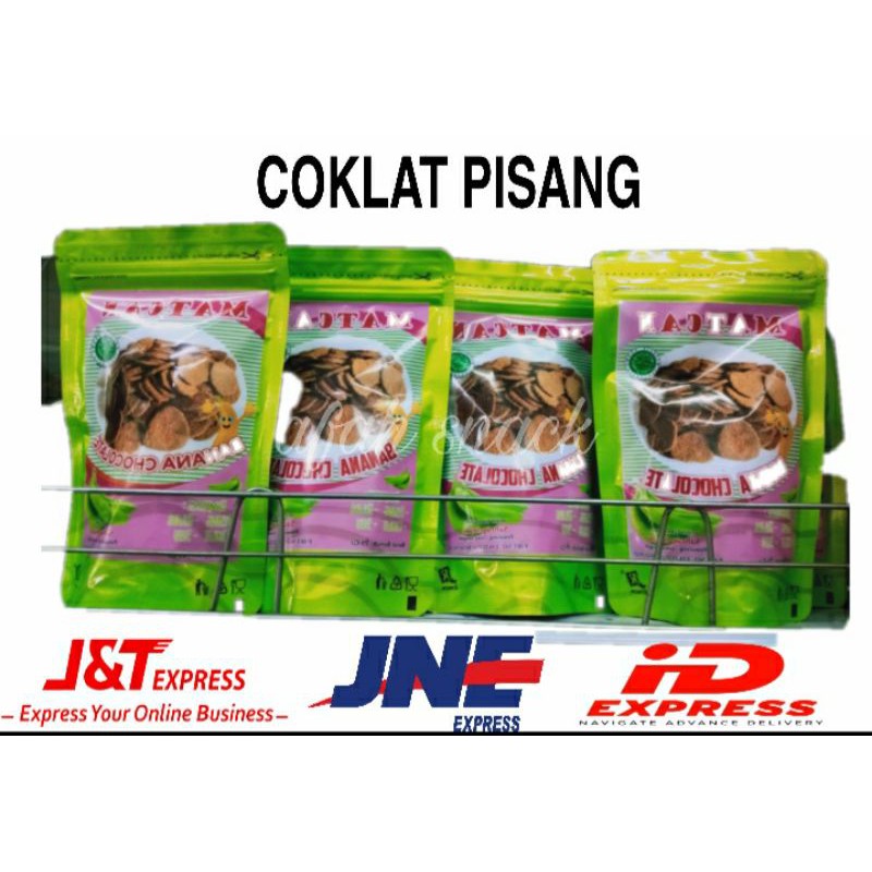 

Kripik pisang rasa coklat pisang coklat 100gram