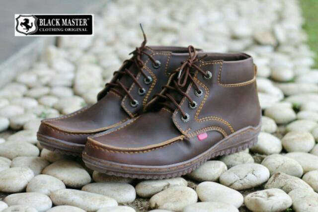 SEPATU BOOT KULIT ASLI MURAH ! BLACKMASTER PICKFORD