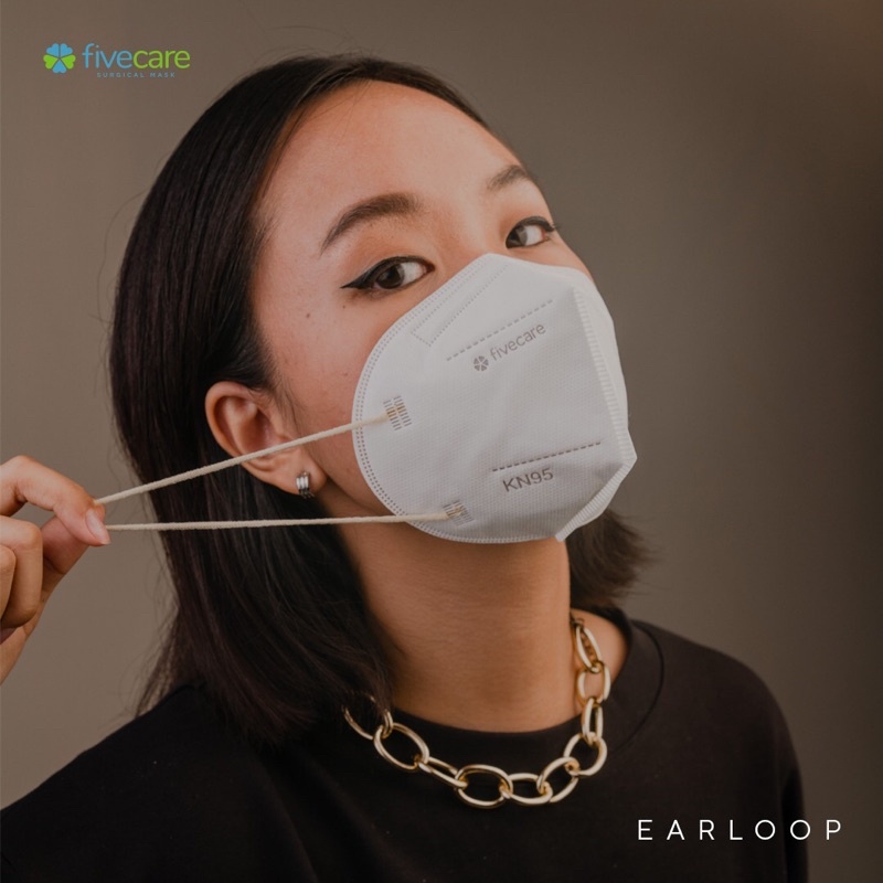 Fivecare KN95 6 ply masker// Fivecare KN95 copper// KN95 earloop mask