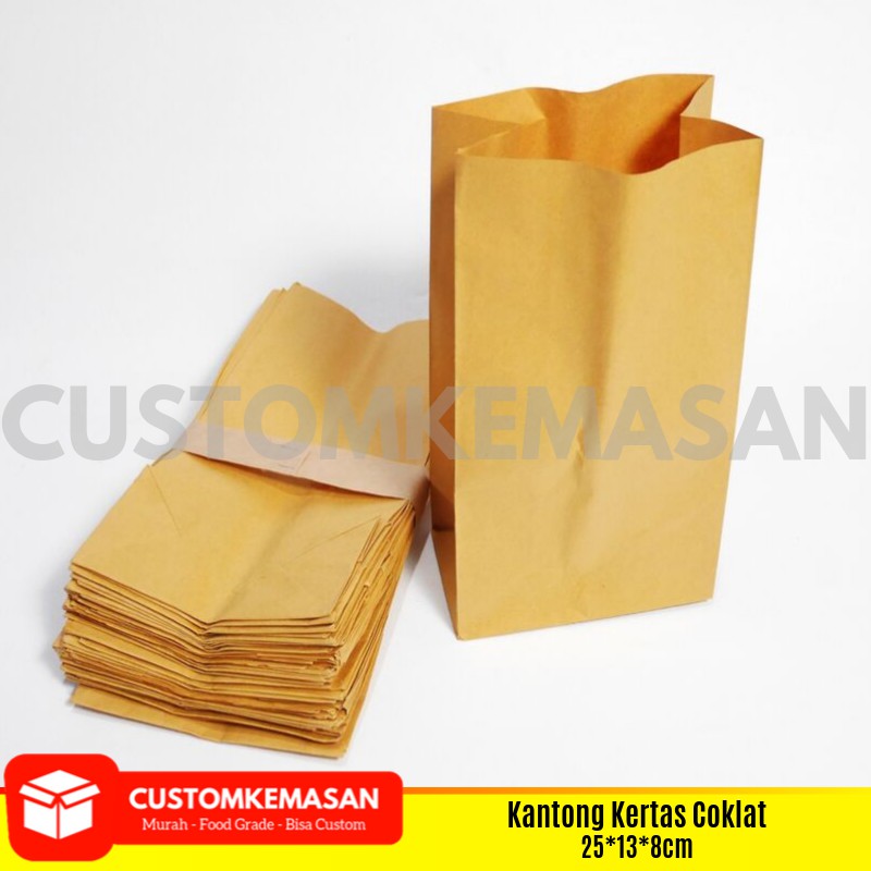 Jual Paper Bag Coklat, kantong kertas coklat, kantong kertas samson