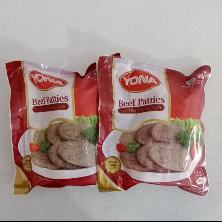 YONA BEEF PATTIES ISI 10S 500GR / ISIAN BURGER / BEEF BURGER