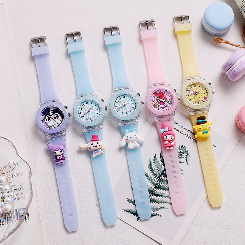 Jam Tangan Wanita Analog Quartz Jelly LED Korean Fashion / Jam Tangan Jelly LED Import/Untuk Wanita Quartz Analog