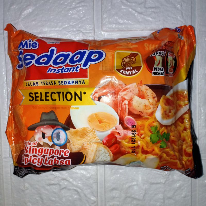 

MI SEDAAP SELECTION SINGAPORE SPICY LAKSA/MI INSTAN RASA LAKSA PEDAS ALA SINGAPURA 83g Warung Online