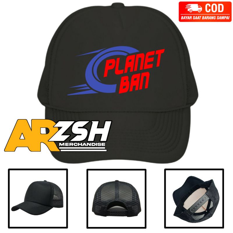 Topi Planet Ban Trucker Jaring - Topi Trucker Jaring Planet Ban
