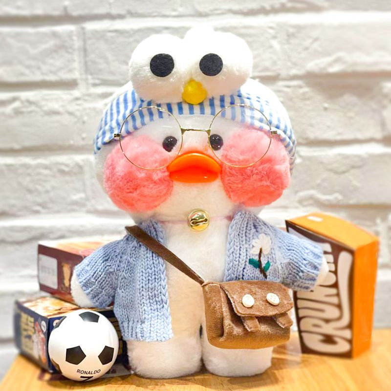 【Stock!】Boneka bebek lalafanfan cafe mimi duck Plush Toys Stuffed Doll