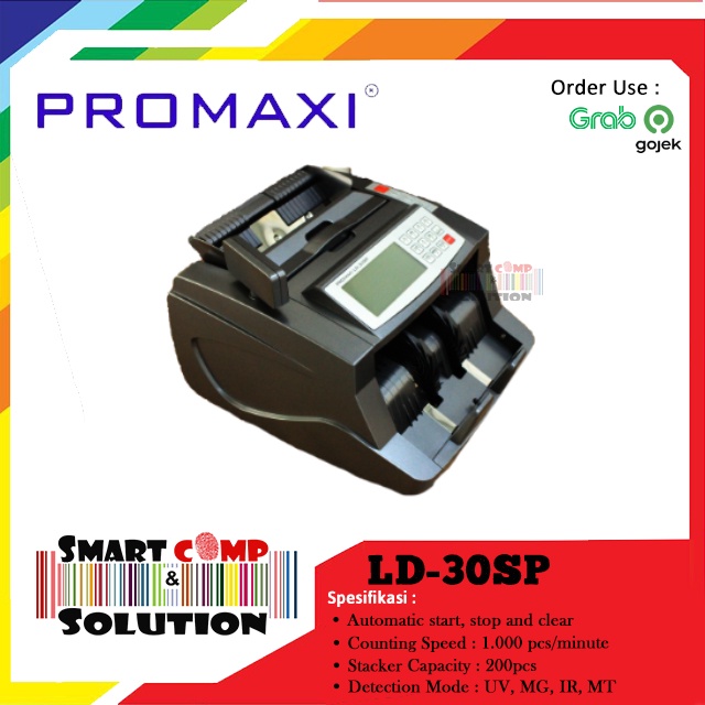 Mesin Penghitung Uang Promaxi LD30SP LD-30SP UV Magnetic Money Counter JunDW