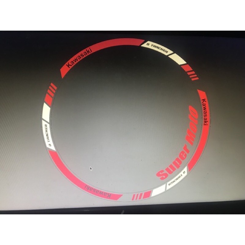 Sticker Velg Dtracker supermoto