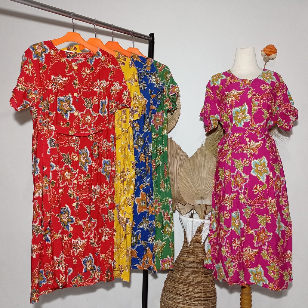 Daster AK Andien - 03 / Dress Batik Rayon ? Daster Rayon Motif Cerah