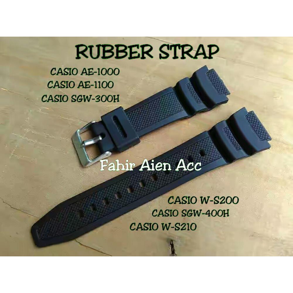 Promo Strap Tali Jam Tangan CASIO W S210 Tali Jam CASIO W S210 Rubber Strap Murah