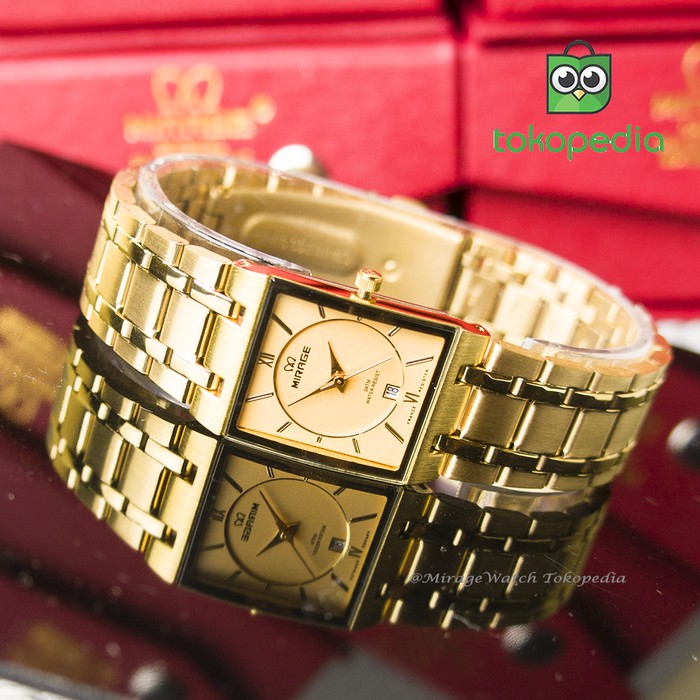 Jam Tangan Mirage Wanita Gold 7908L-pK