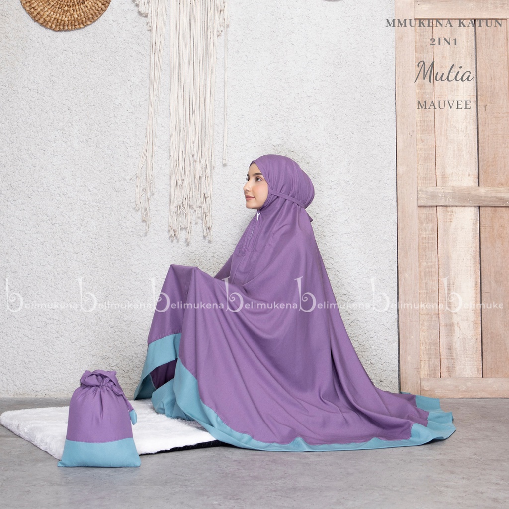 Mukena Dewasa Traveling 2in1 Katun Mutia