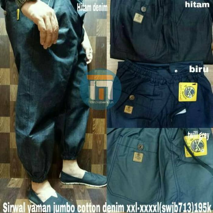 Sirwal / Celana cingkrang joger jumbo Al-Amwa