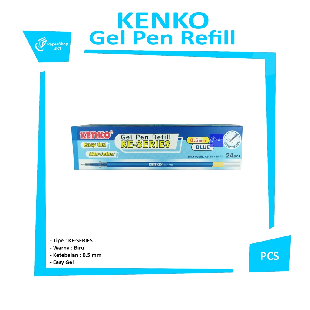 

KENKO - Refill Pen Gel 0,5mm Ke-Series Biru - pcs