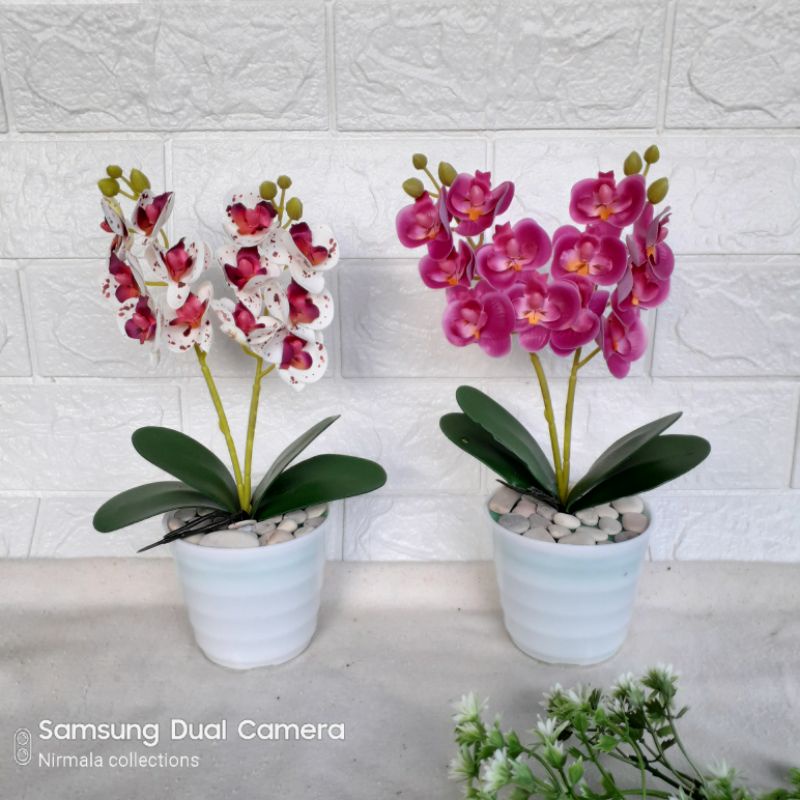 anggrek palsu/bunga hias/bunga artificial/bunga anggrek