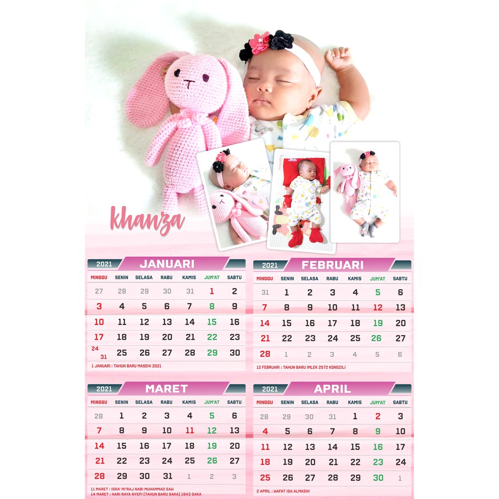 

Kalender 2022 custom foto sendiri murah