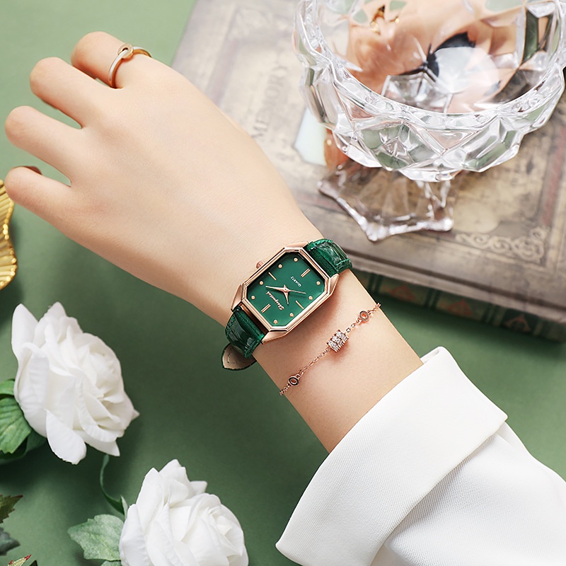 Jam Tangan Wanita Hexa Quartz Model Korea Terbaru