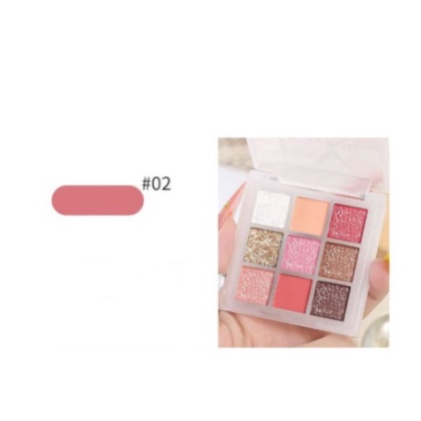 LAMEILA Glitter Eyeshadow Palette 9 warna Rumah Cantik 354 Medan Makeup Beauty Cosmetics Lameila LM-5099 / LM 5099 / LM5099 Kosmetik Mata Palet Eye Shadow