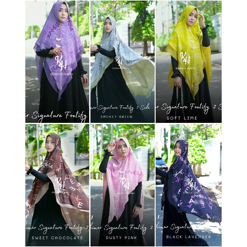 KHIMAR SIGNATURE FONTIFY KAMEELA HIJABKU | KHIMAR KAMEELA HIJABKU