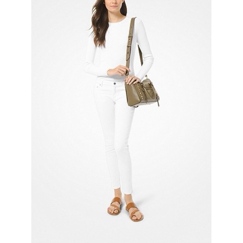 MK michael kors carine small studded green army