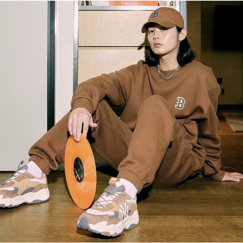 MLB Jogger & Crewneck Set - Celana Jogger & Sweatshirt Pria Wanita - Original Branded