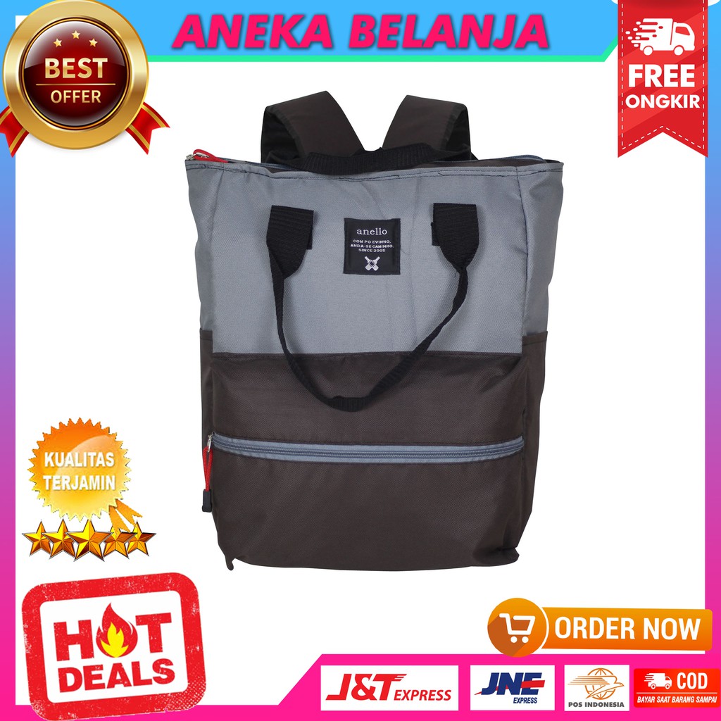 Tas Ransel Anello Khusus Cewek Trendy Berkualitas Casual Multifungsi Fashionable Terbaru Kekinian