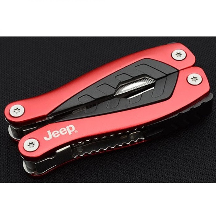 Tang EDC Multifungsi Stainless Steel Pisau Gergaji Obeng *LM10