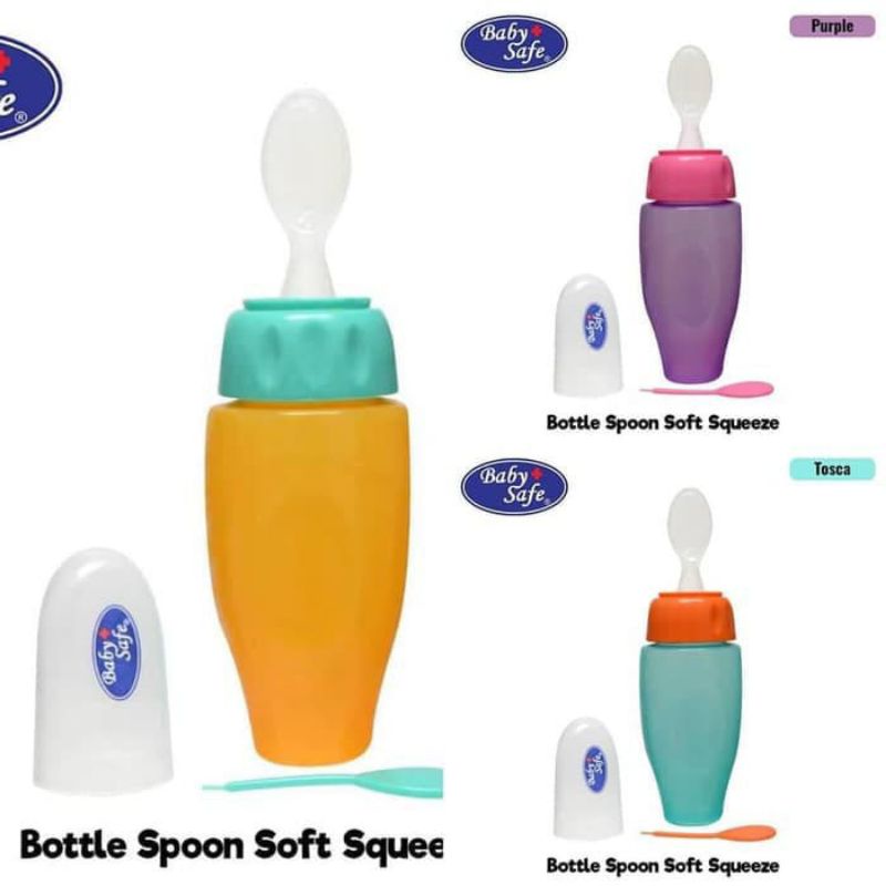 BABY SAFE BOTTLE SPOON SOFT SOFT SQUEEZE/ BOTOL SENDOK