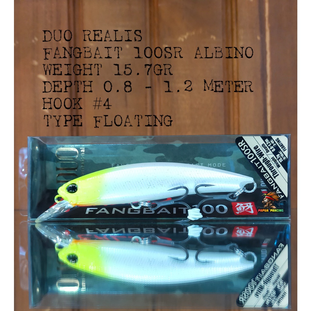 DUO REALIS FANGBAIT 100SR COLOR ALBINO