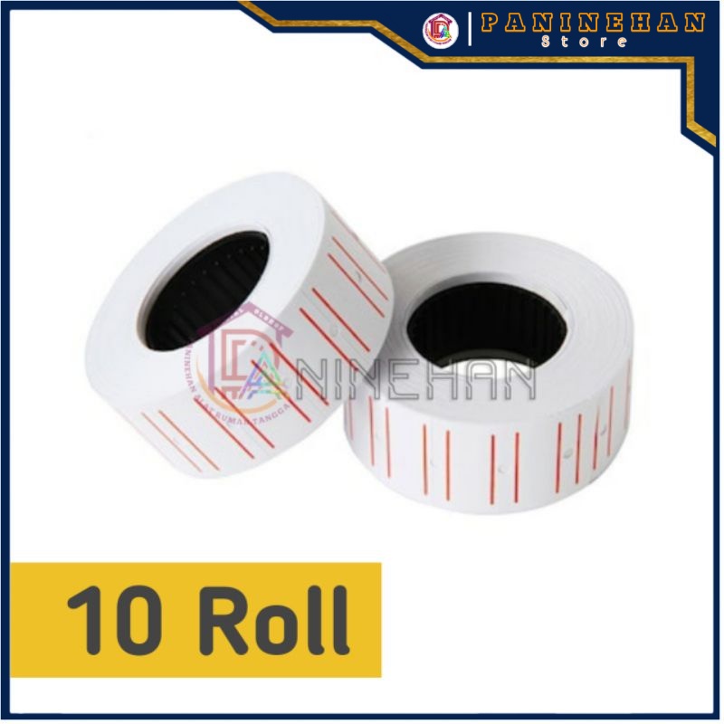 

PN0367/Pn2 Isi kertas Label Harga Alat Price Labeller 1 Baris 10 pcs