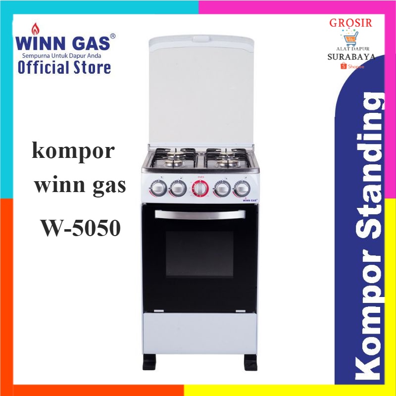 WINN GAS KOMPOR OVEN W-5050 4 tungku/ kompor oven WINN GAS W 5050