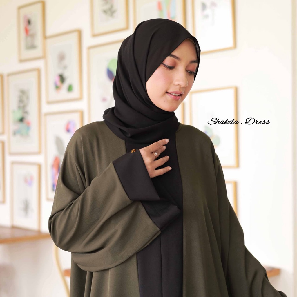 Maryam abaya | Gamis abaya hitam turqey pakaian muslimah kekinian | long dress