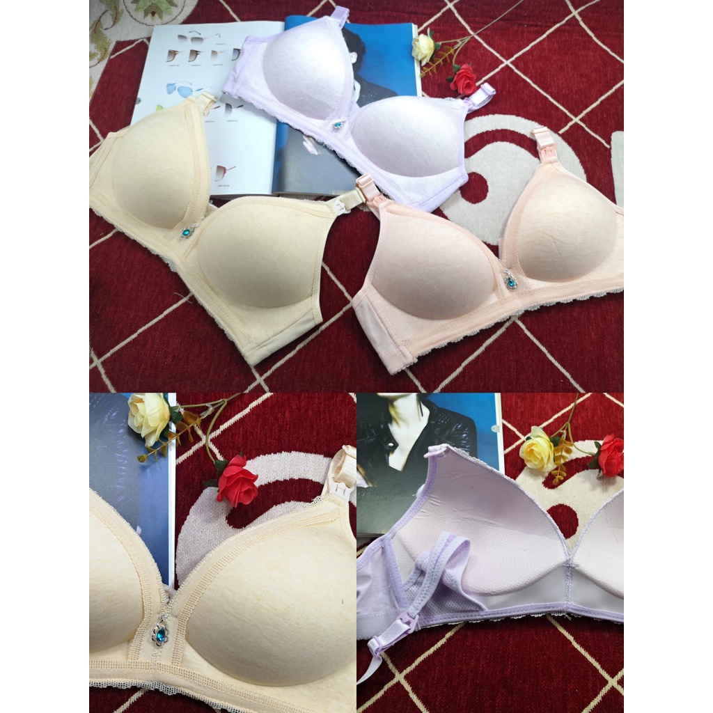 Bra/BH menyusui Import 617# Busa Tipis Tidak ada Kawat Kain Lembut
