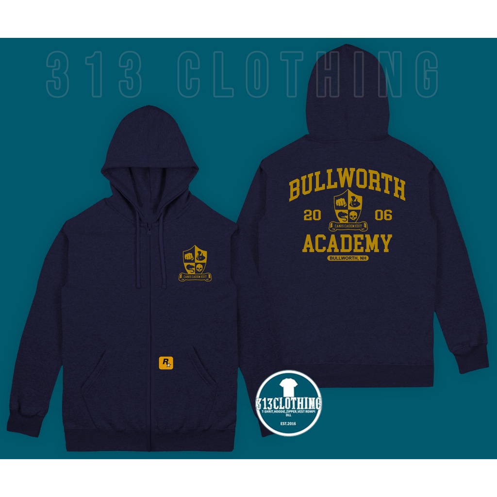 Jaket Hoodie Zipper Bully Bullworth Academy Zipper Hoodie Bullworth Academy Bully